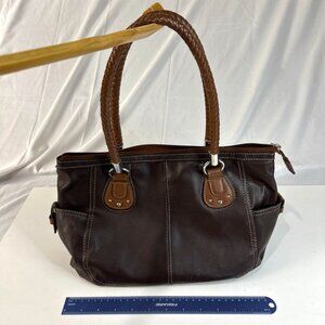 Relic brown shoulder faux leather bag